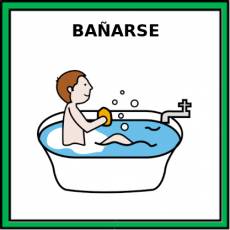 BAÑARSE (MASCULINO) - Pictograma (color)