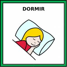 DORMIR (FEMENINO) - Pictograma (color)
