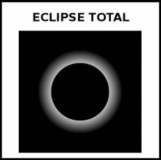 ECLIPSE TOTAL - Pictograma (blanco y negro)
