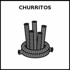 CHURRITOS - Pictograma (blanco y negro)