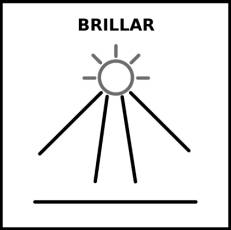 BRILLAR (SOL) - Pictograma (blanco y negro)