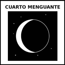 CUARTO MENGUANTE - Pictograma (blanco y negro)