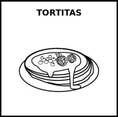 TORTITAS - Pictograma (blanco y negro)