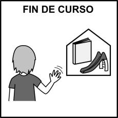 FIN DE CURSO - Pictograma (blanco y negro)