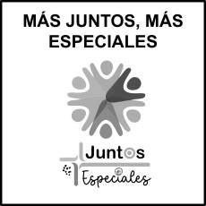 MÁS JUNTOS, MÁS ESPECIALES - Pictograma (blanco y negro)