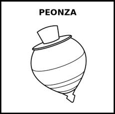 PEONZA - Pictograma (blanco y negro)