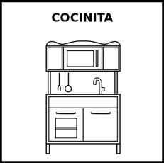 COCINITA - Pictograma (blanco y negro)
