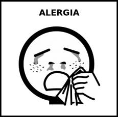 ALERGIA - Pictograma (blanco y negro)
