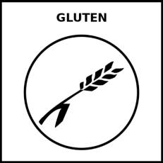 GLUTEN - Pictograma (blanco y negro)