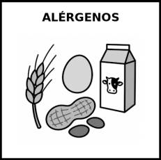 ALÉRGENOS - Pictograma (blanco y negro)