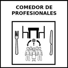COMEDOR DE PROFESIONALES - Pictograma (blanco y negro)